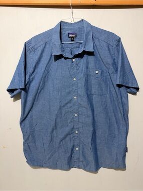 Patagonia Go-To Chambray Organic Cotton Button Up Shirt XXL